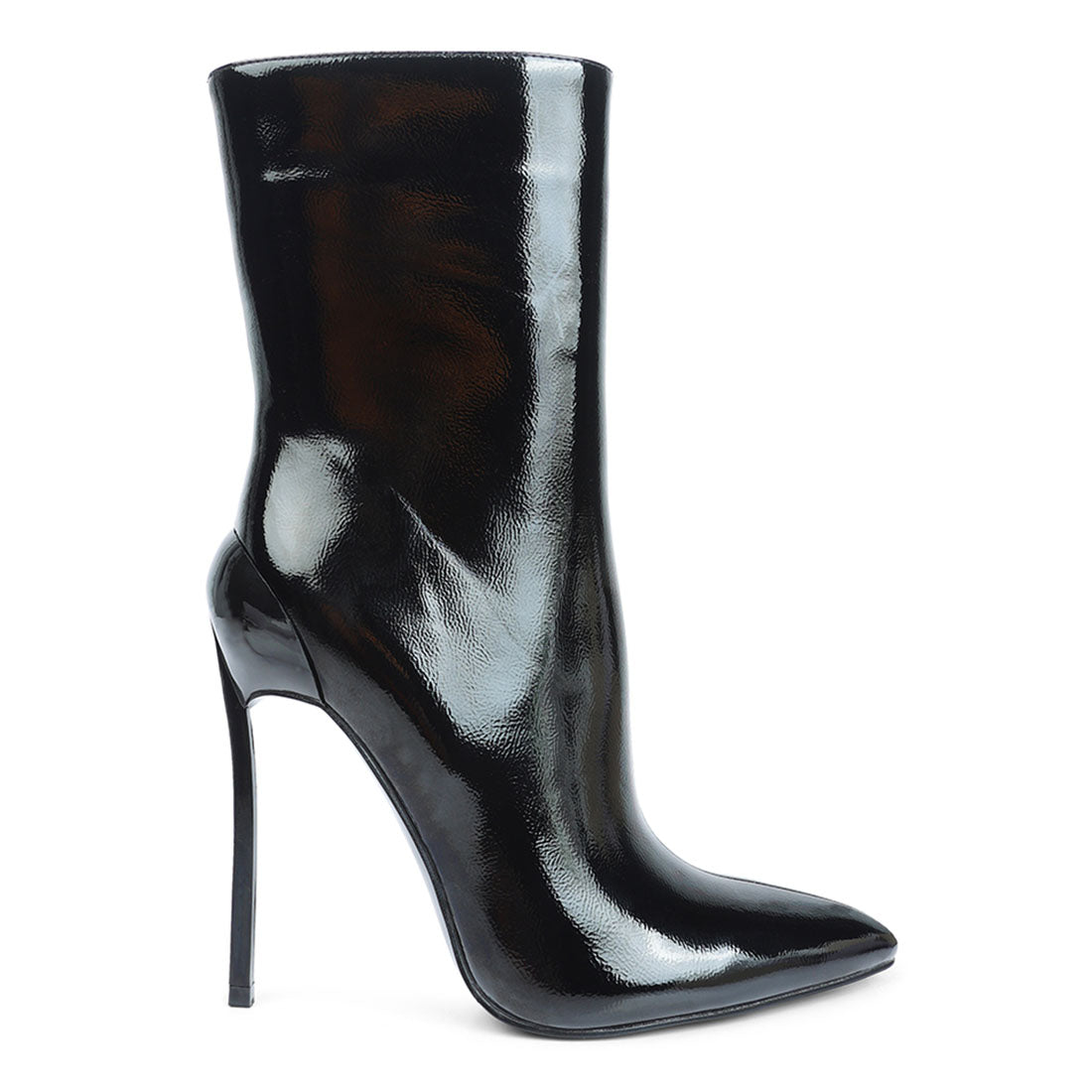 mercury patent high heeled ankle boot#color_black