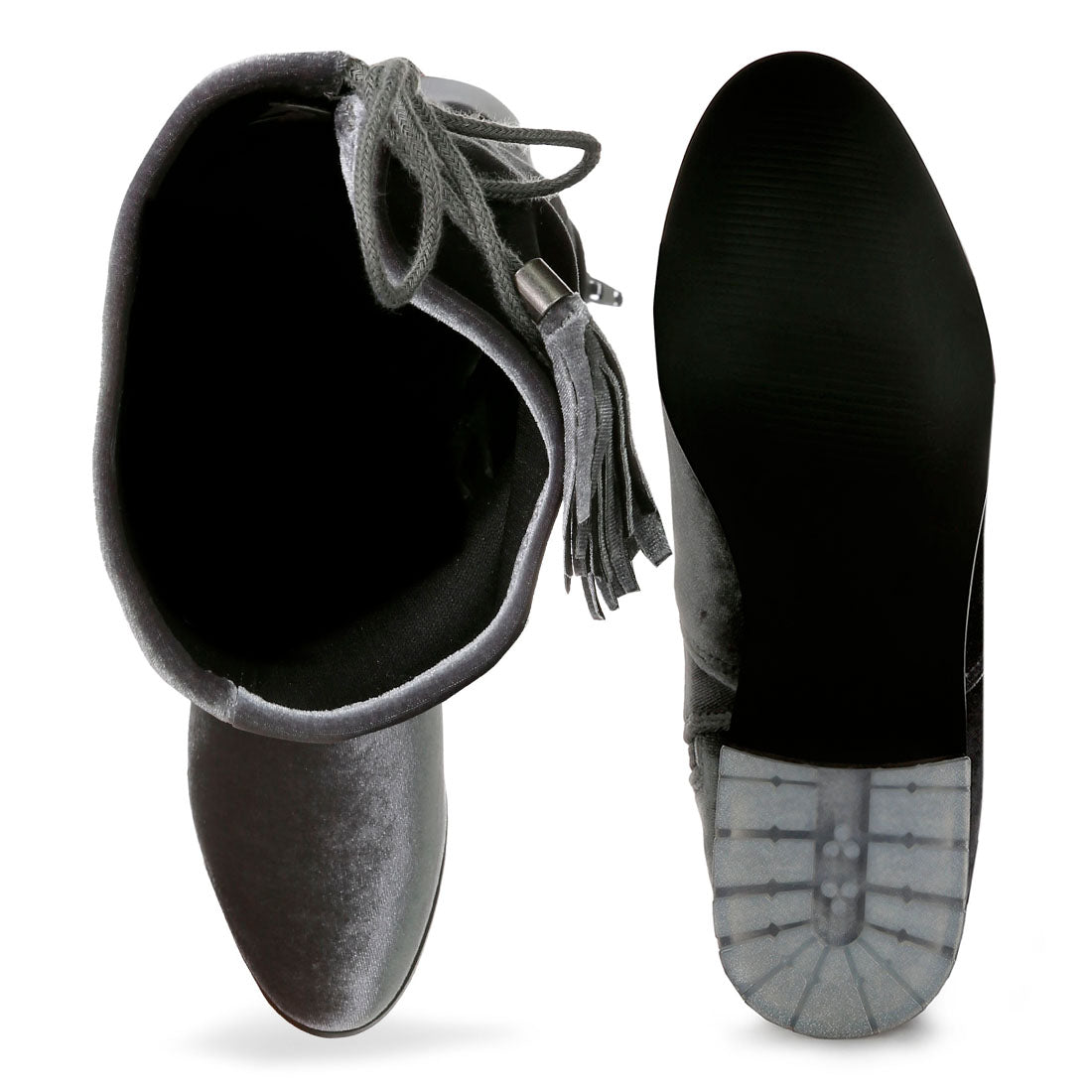 rumple velvet over the knee clear heel boots#color_grey