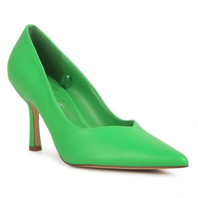 stiletto heel pumps#color_green