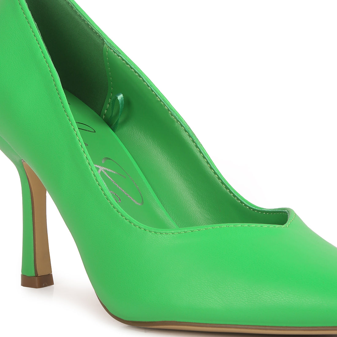 stiletto heel pumps#color_green