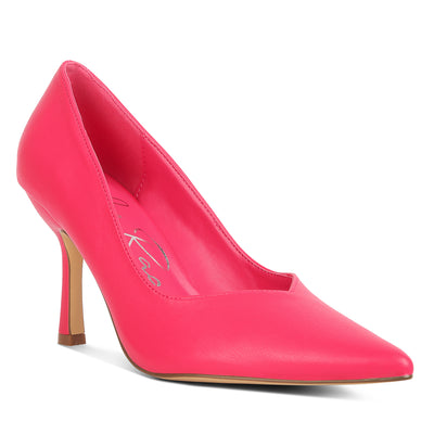 stiletto heel pumps#color_pink