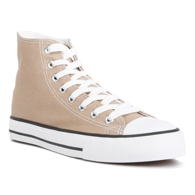 high top basketball canvas sneakers#color_beige