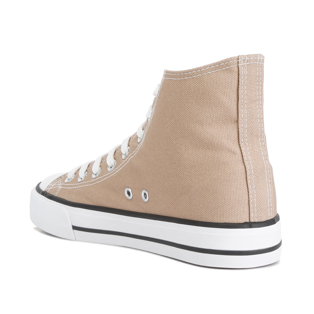 high top basketball canvas sneakers#color_beige