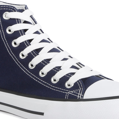 high top basketball canvas sneakers#color_navy