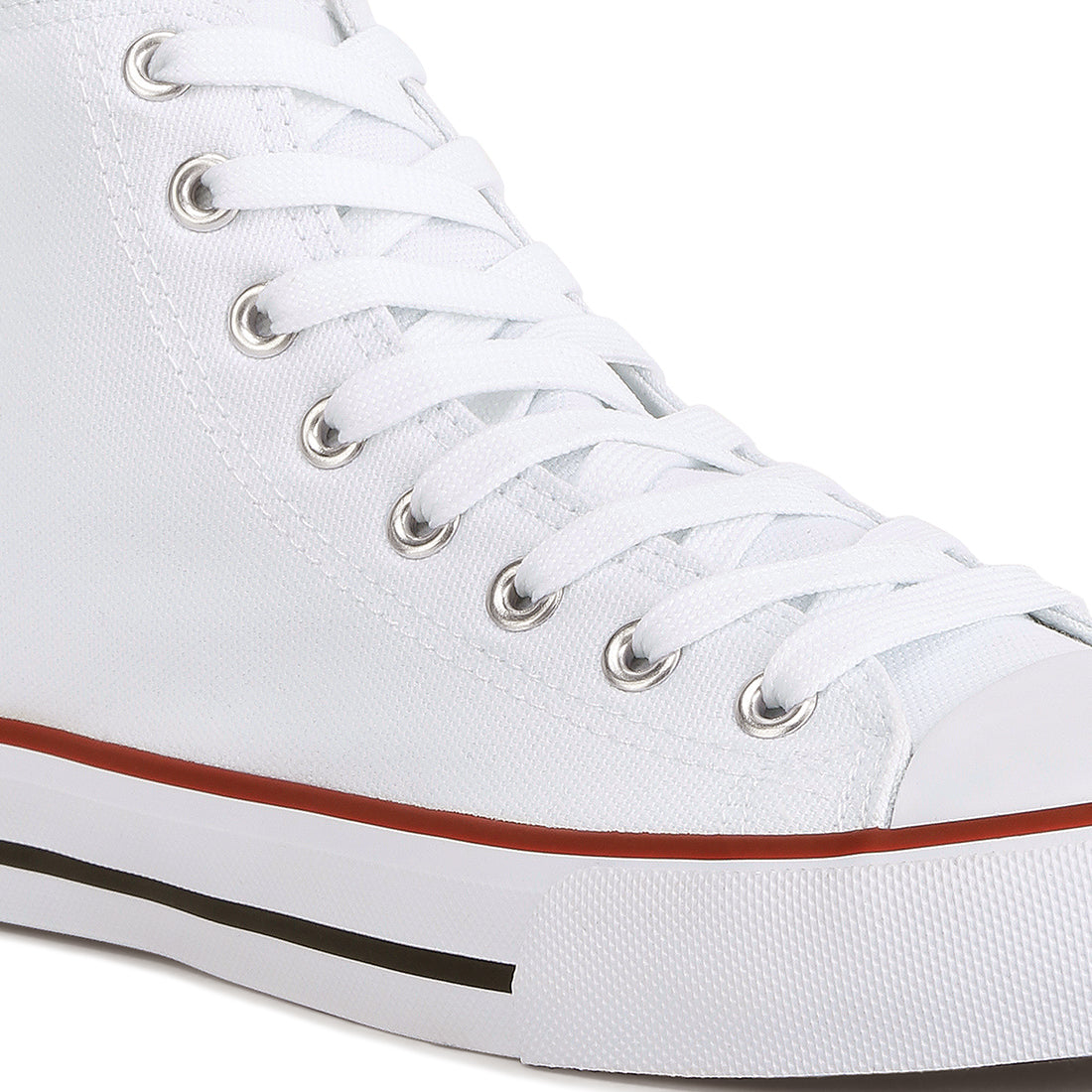 high top basketball canvas sneakers#color_white