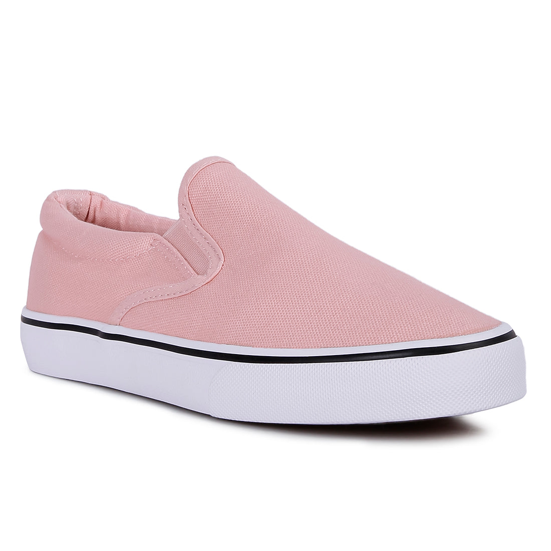 Pink Slip On Canvas Sneakers