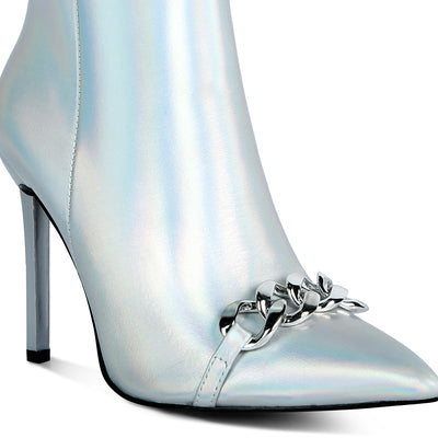 metallic ankle boots#color_silver