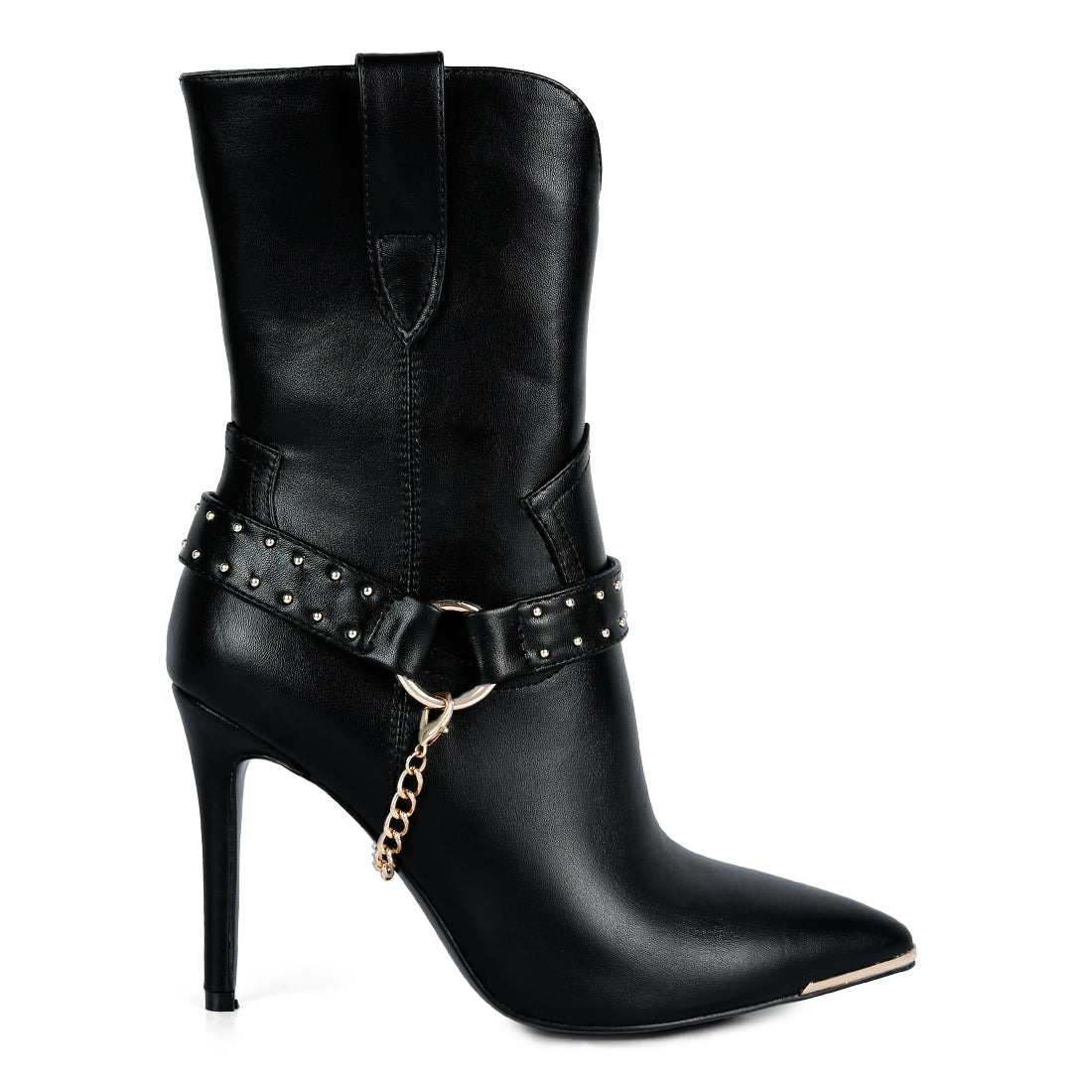 high heeled cult ankle boot#color_black