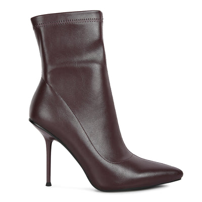 yolo high pointed heeled ankle boot#color_burgundy