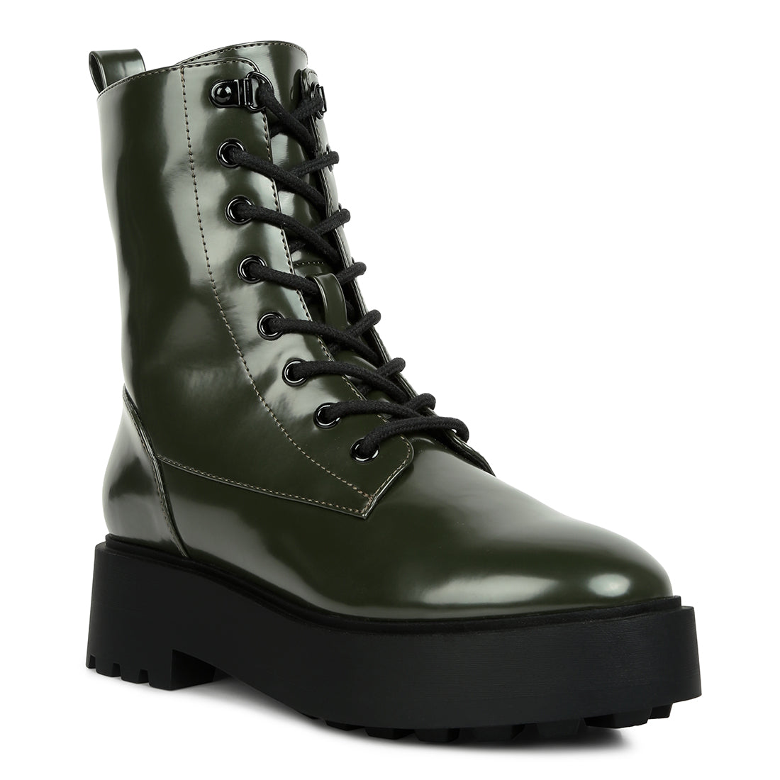 molsh ankle biker boots#color_dark-green