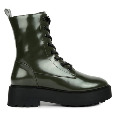 molsh ankle biker boots#color_dark-green