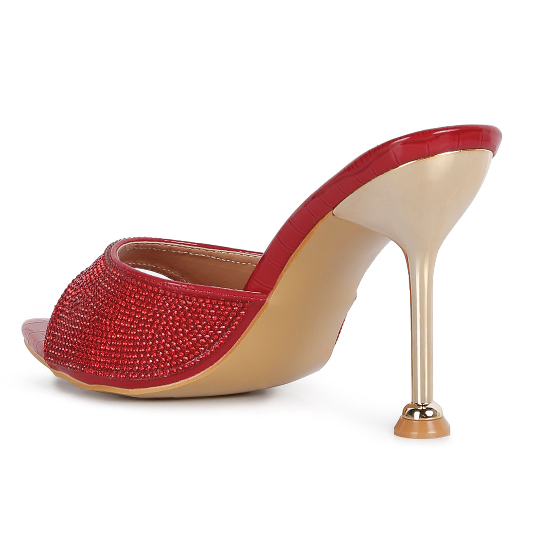 diamante ballroom stiletto sandals#color_red
