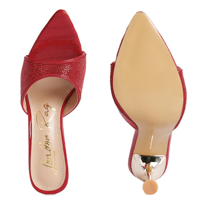 diamante ballroom stiletto sandals#color_red