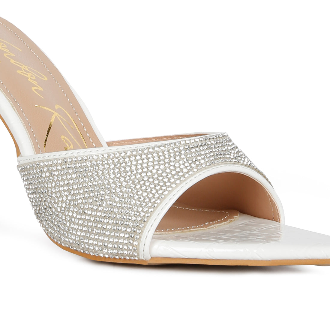 diamante ballroom stiletto sandals#color_white