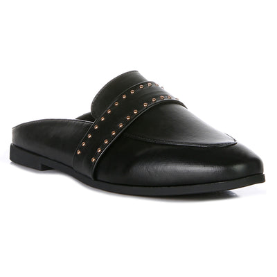 Walkout Studded Flat Mules#color_black