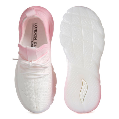 newash ombre dip knit sneakers#color_pink