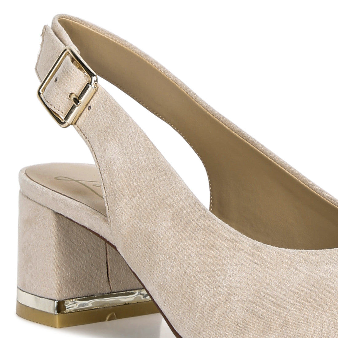 top job faux suede slingback sandals#color_beige