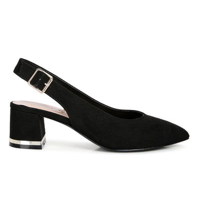 top job faux suede slingback sandals#color_black