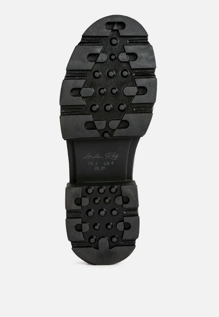 women wagon platform heel loafers#color_black