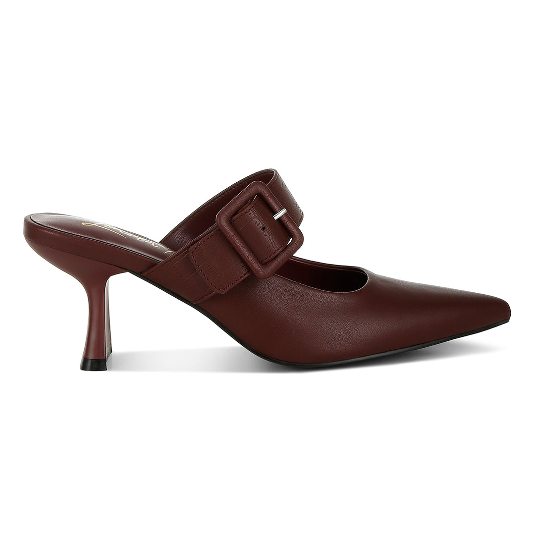 slim block heel mules#color_burgundy