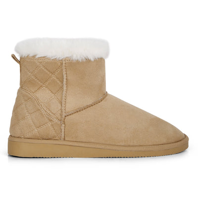 shearling lined flat winter boots#color_beige