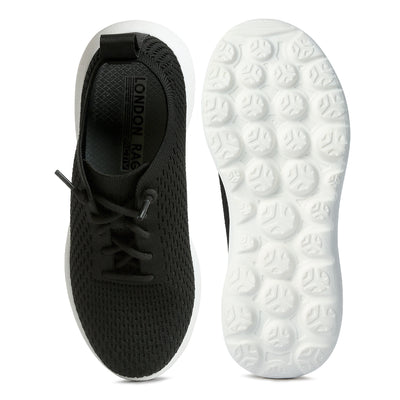 lace up sporty shoes#color_black