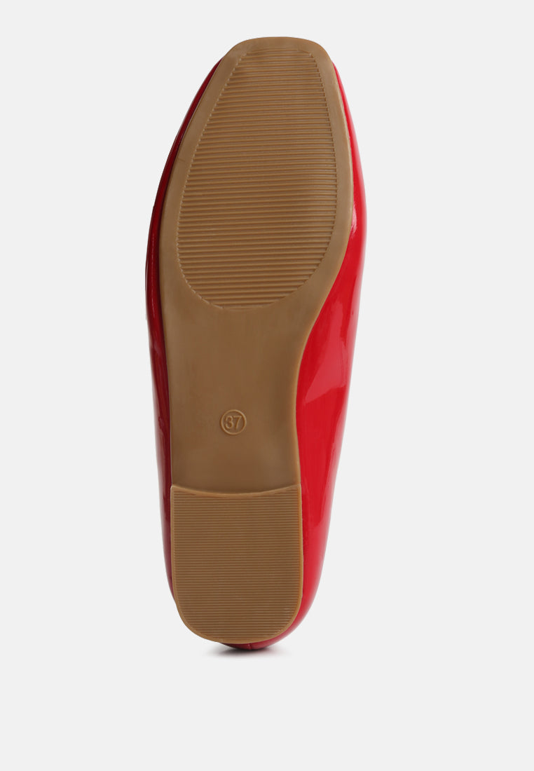 women embellished flat ballerinas#color_red