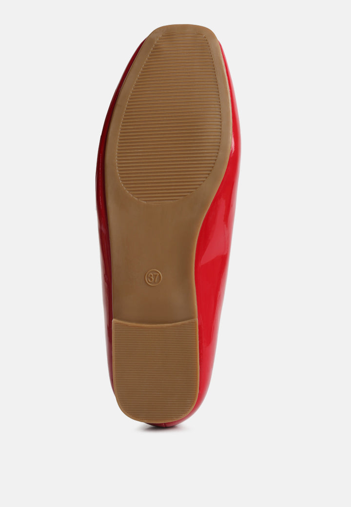 women embellished flat ballerinas#color_red