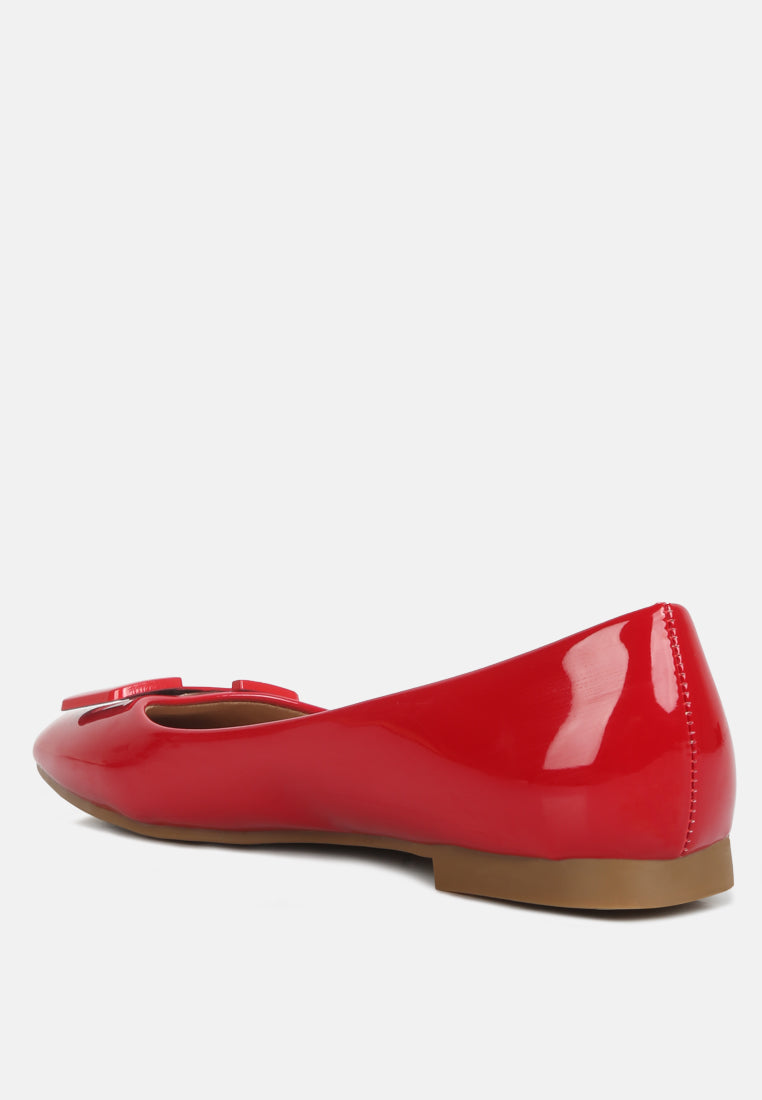women embellished flat ballerinas#color_red