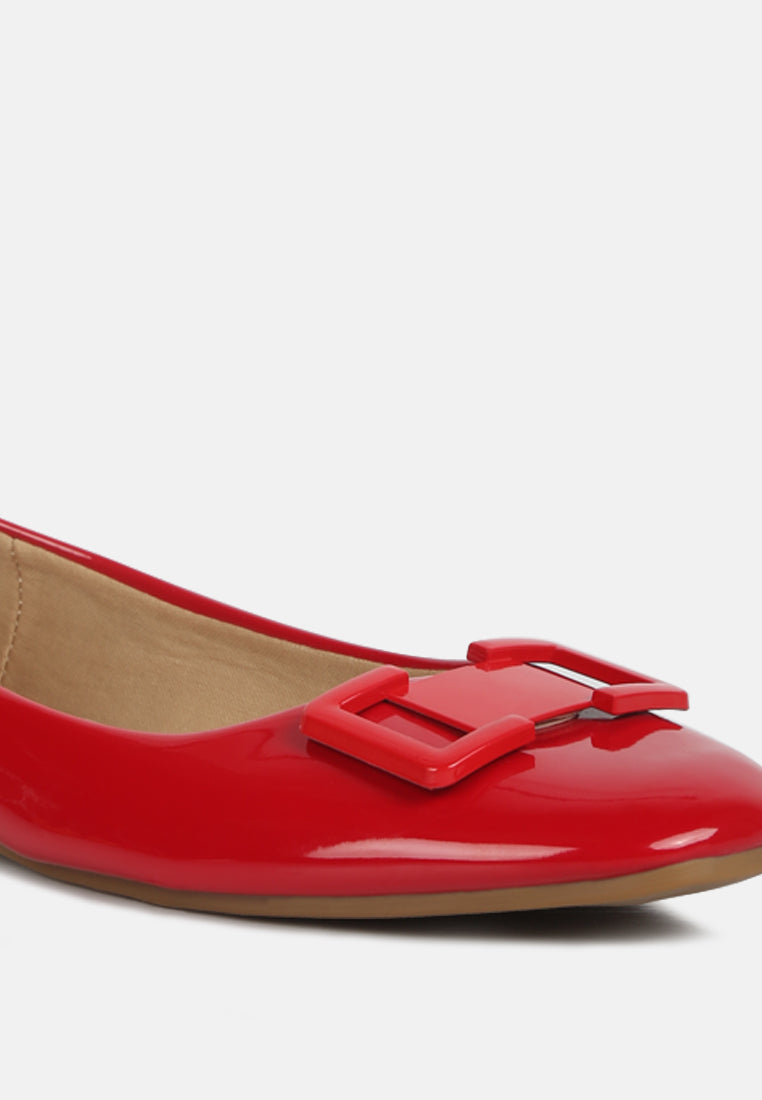 women embellished flat ballerinas#color_red
