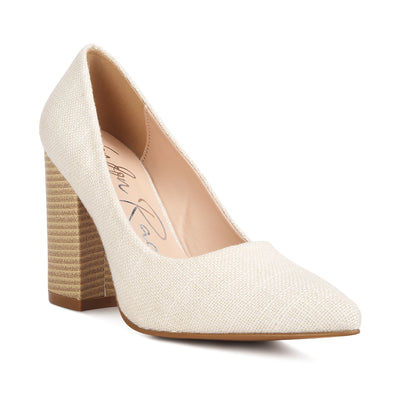 wide fit chic block heel pumps#color_off-white