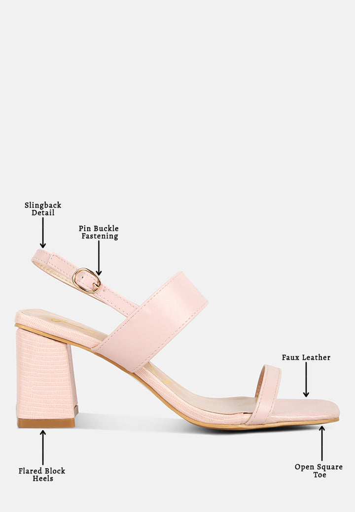 women elasticated gussets block heel sandals#color_pink