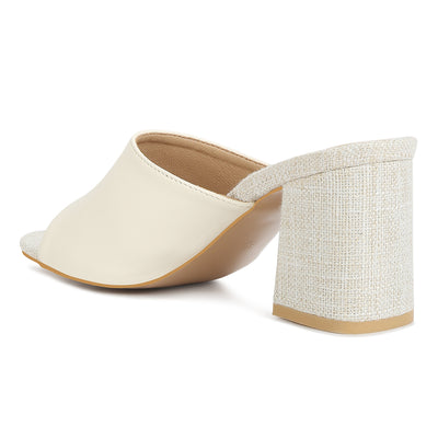 pu block heel slip on sandals#color_off-white