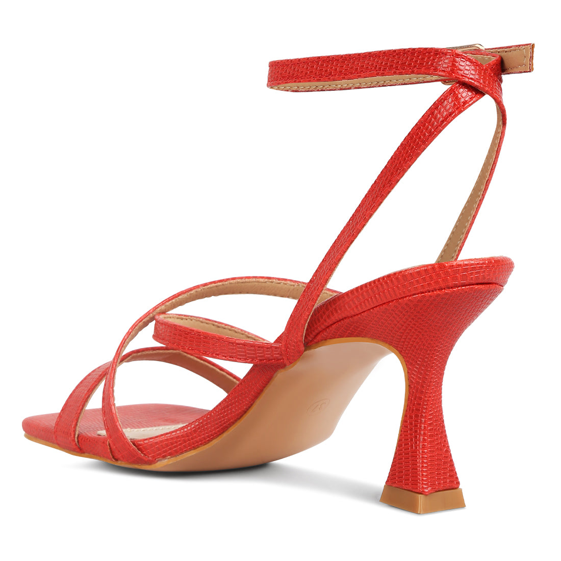 spool heel sandals#color_red
