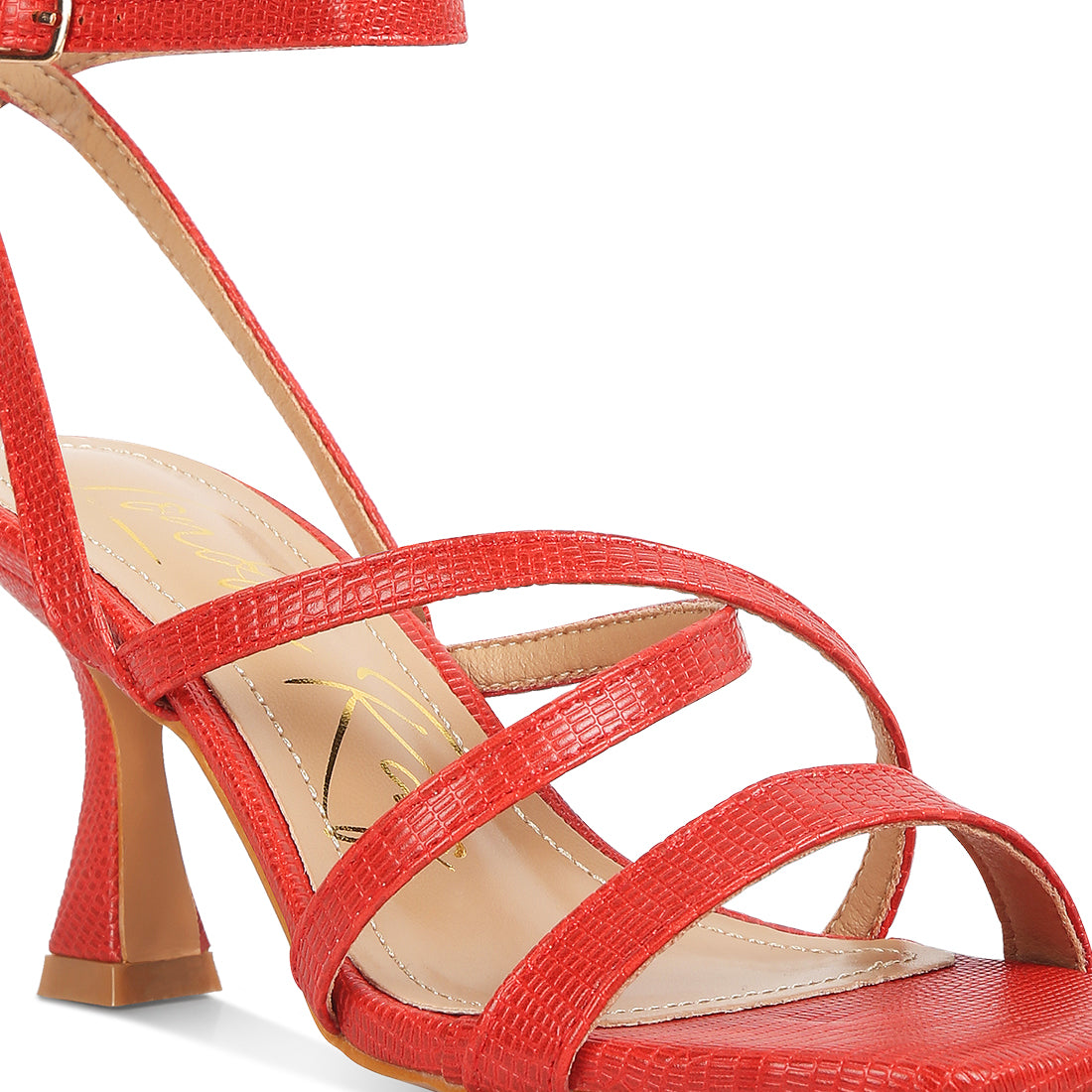 spool heel sandals#color_red