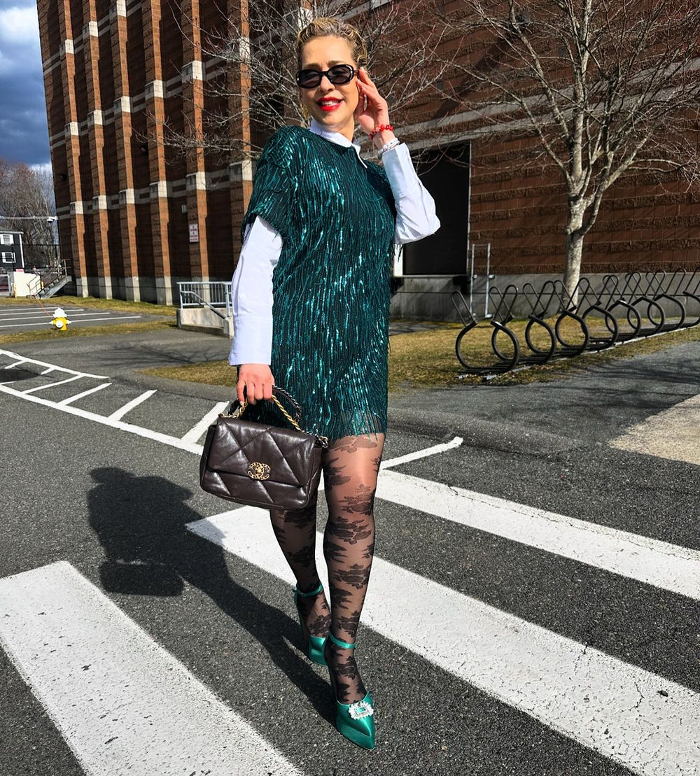 women pearls brooch detail platform block heel sandals#color_green