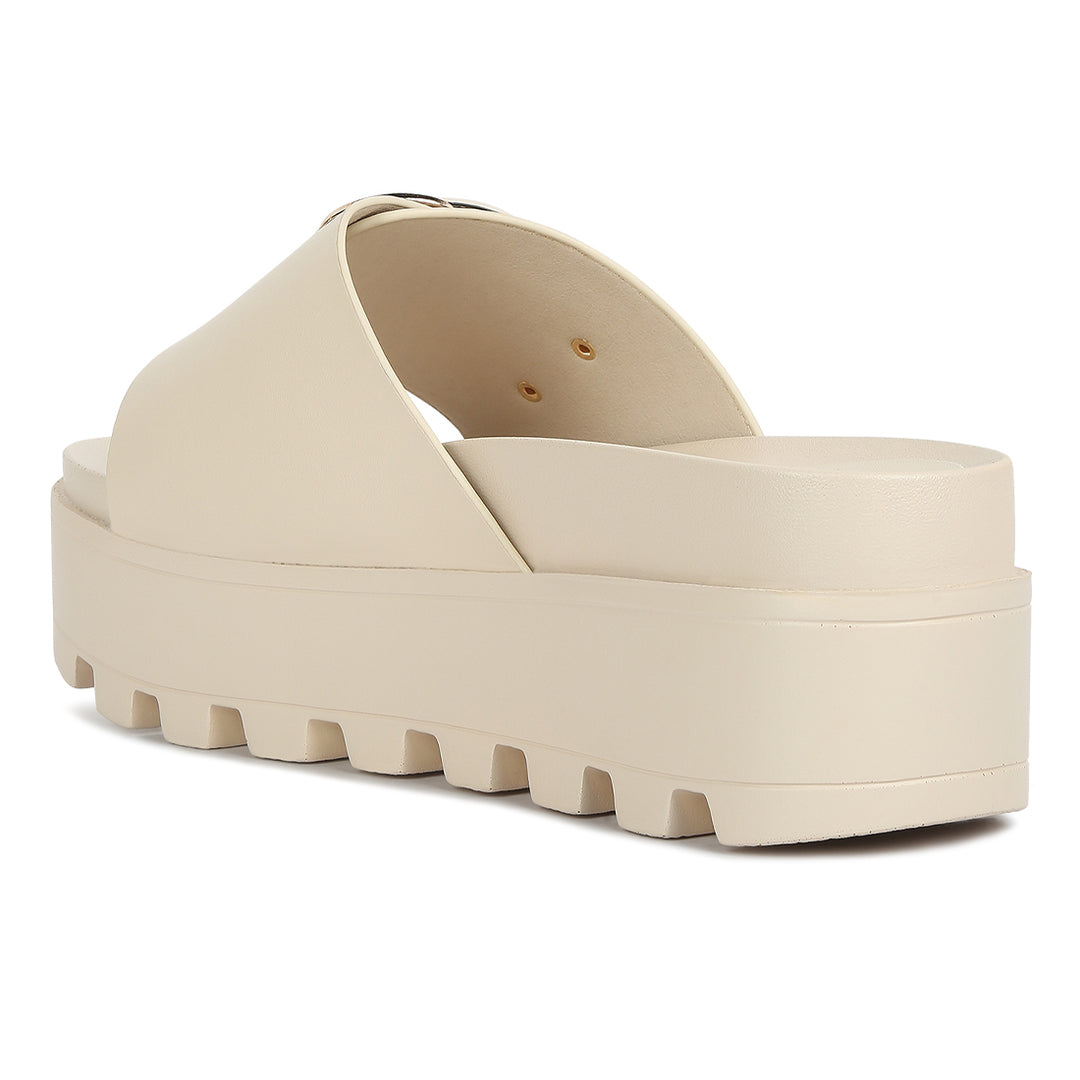 lug sole flatform sliders#color_beige