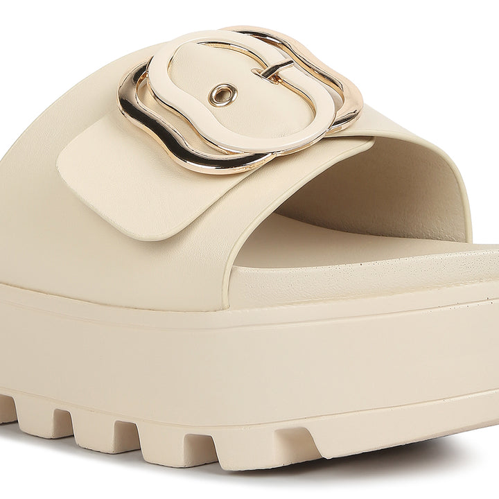 lug sole flatform sliders#color_beige