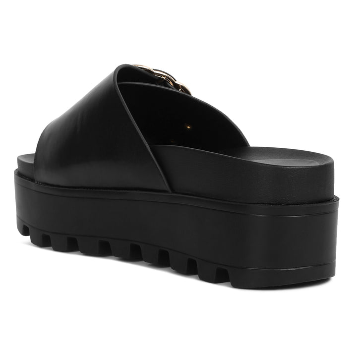 lug sole flatform sliders#color_black