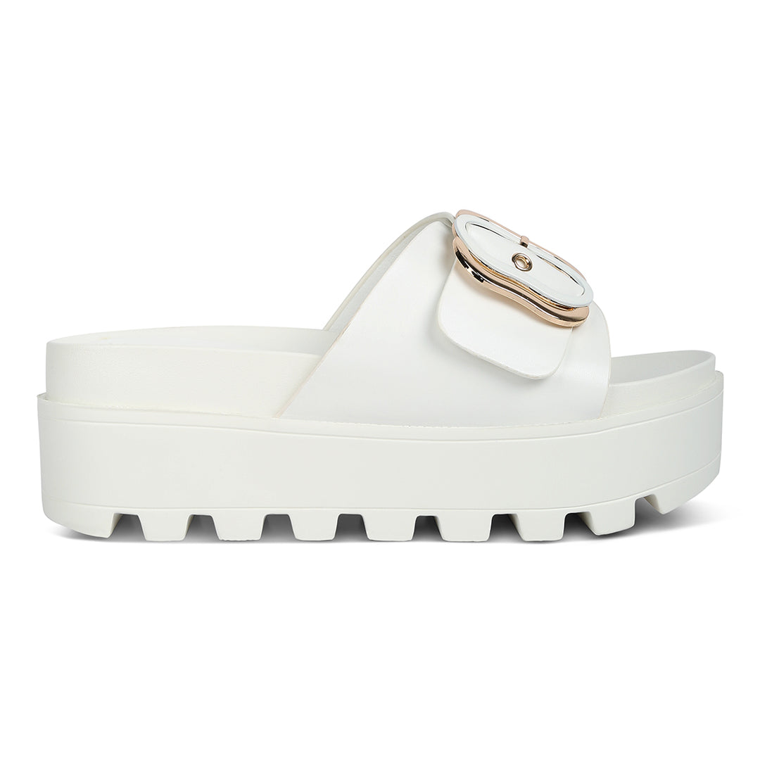 lug sole flatform sliders#color_white