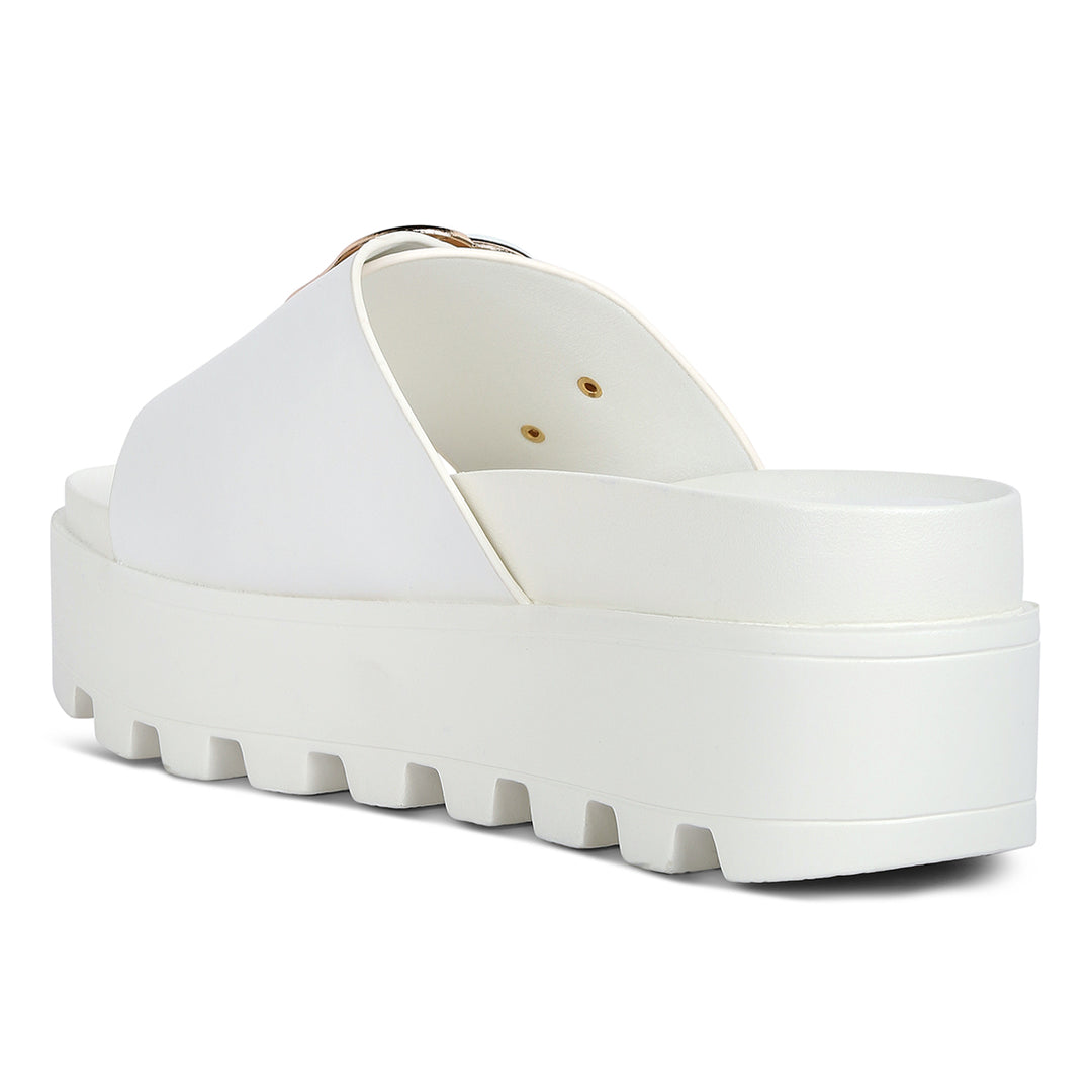 lug sole flatform sliders#color_white