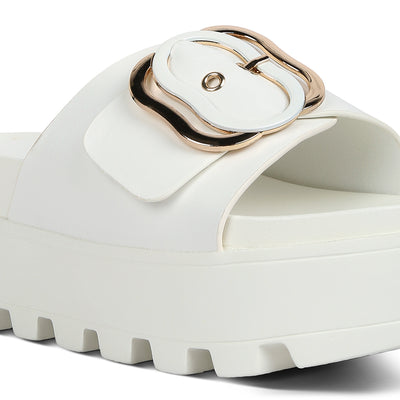 lug sole flatform sliders#color_white