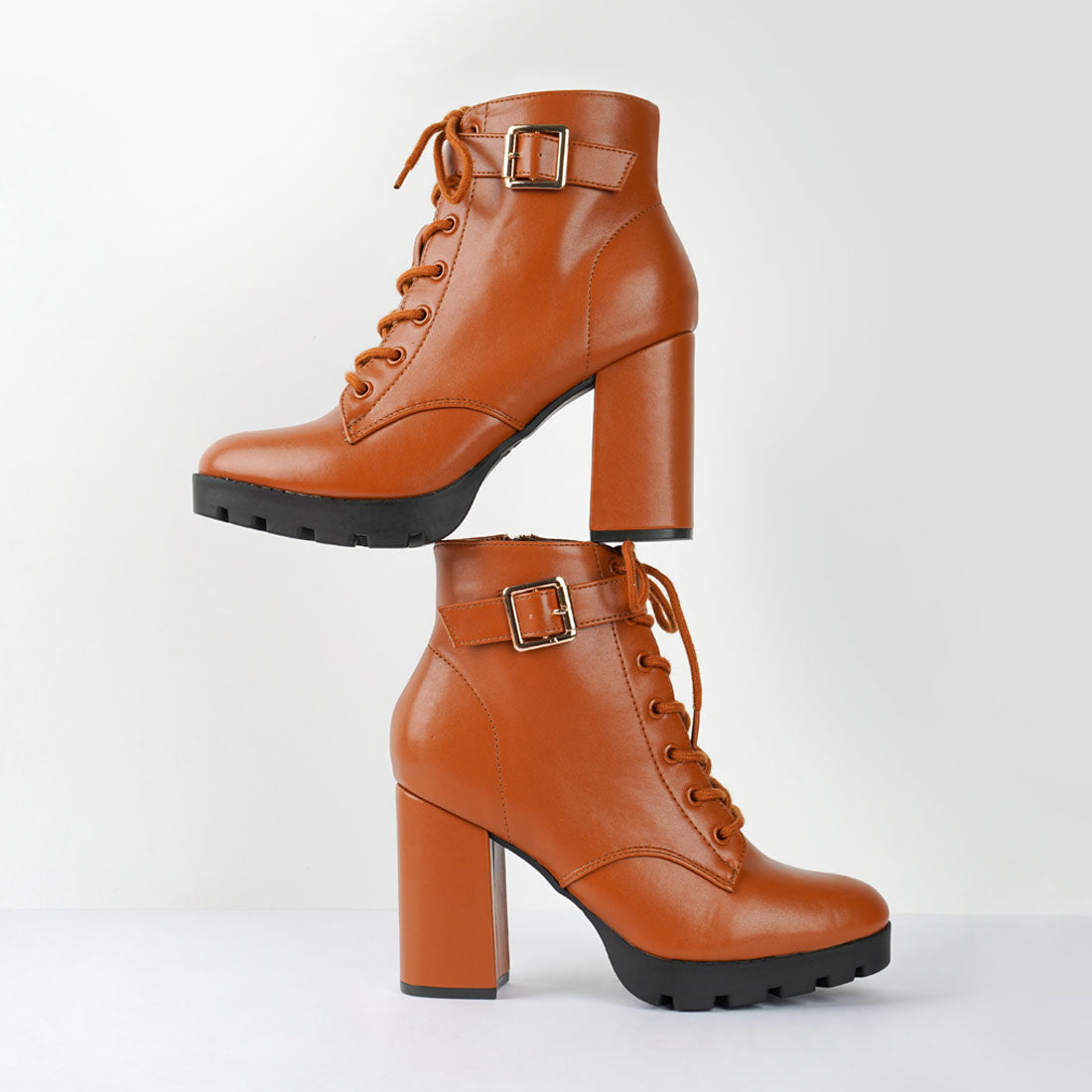 lace up ankle boots#color_tan