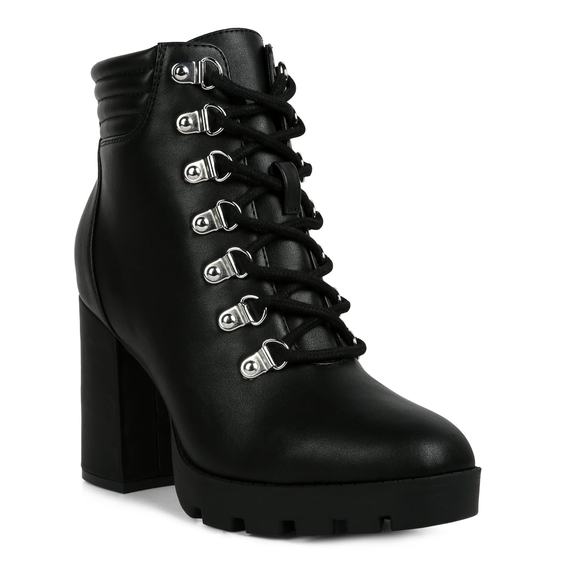 lace up block heel boots#color_black