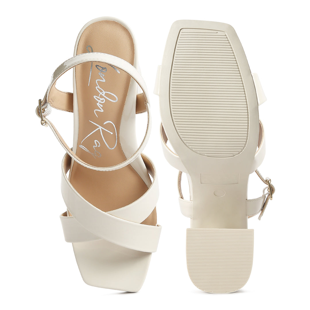criss cross block heels sandals#color_off-white