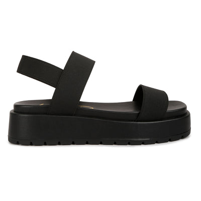 Black Chunky Flatform Sandals