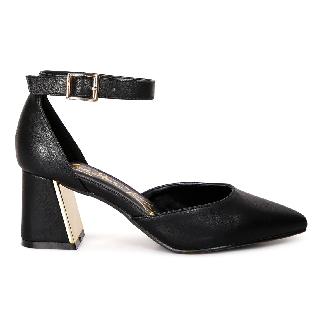 metallic accent heeled sandals#color_black
