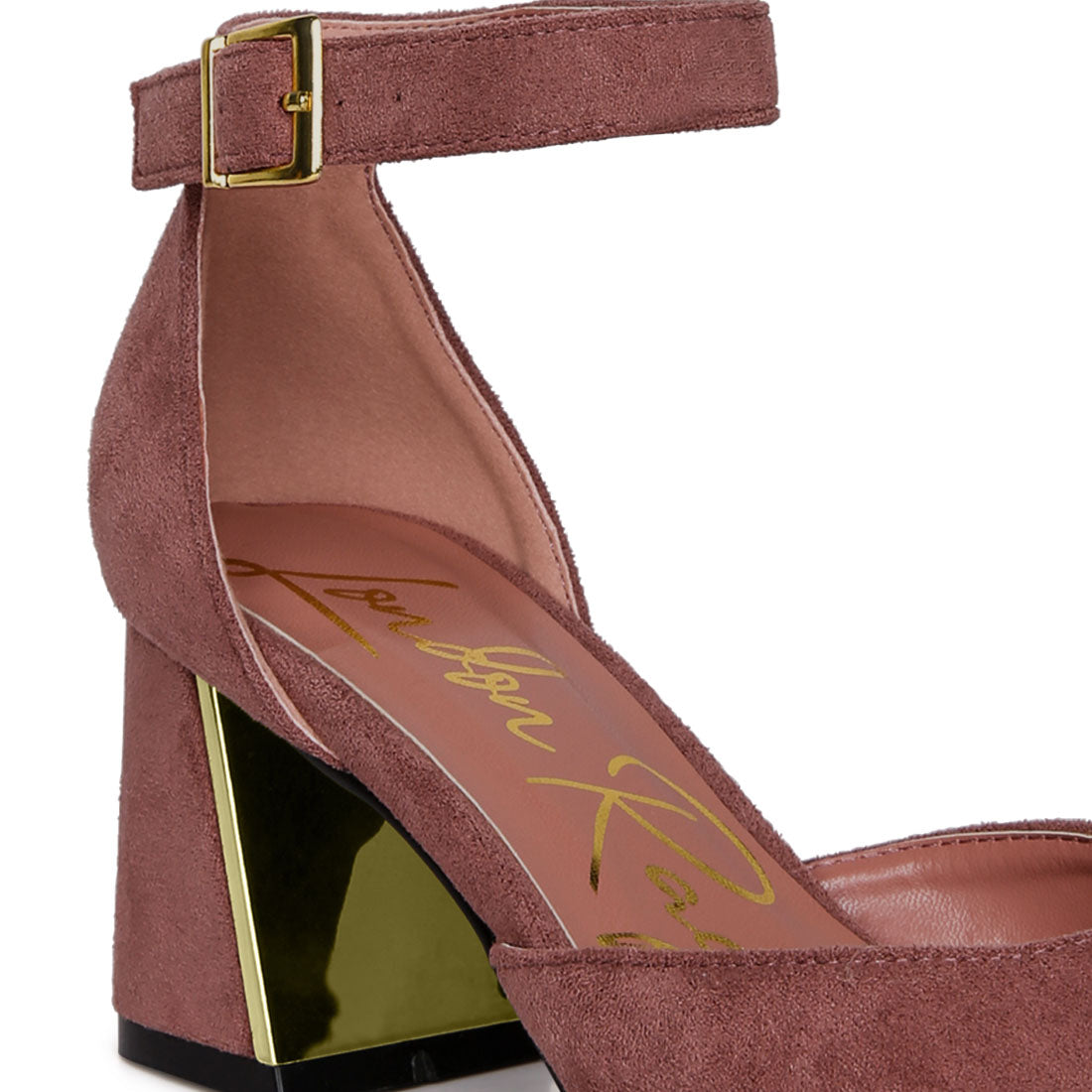 metallic accent angle heeled sandals#color_blush