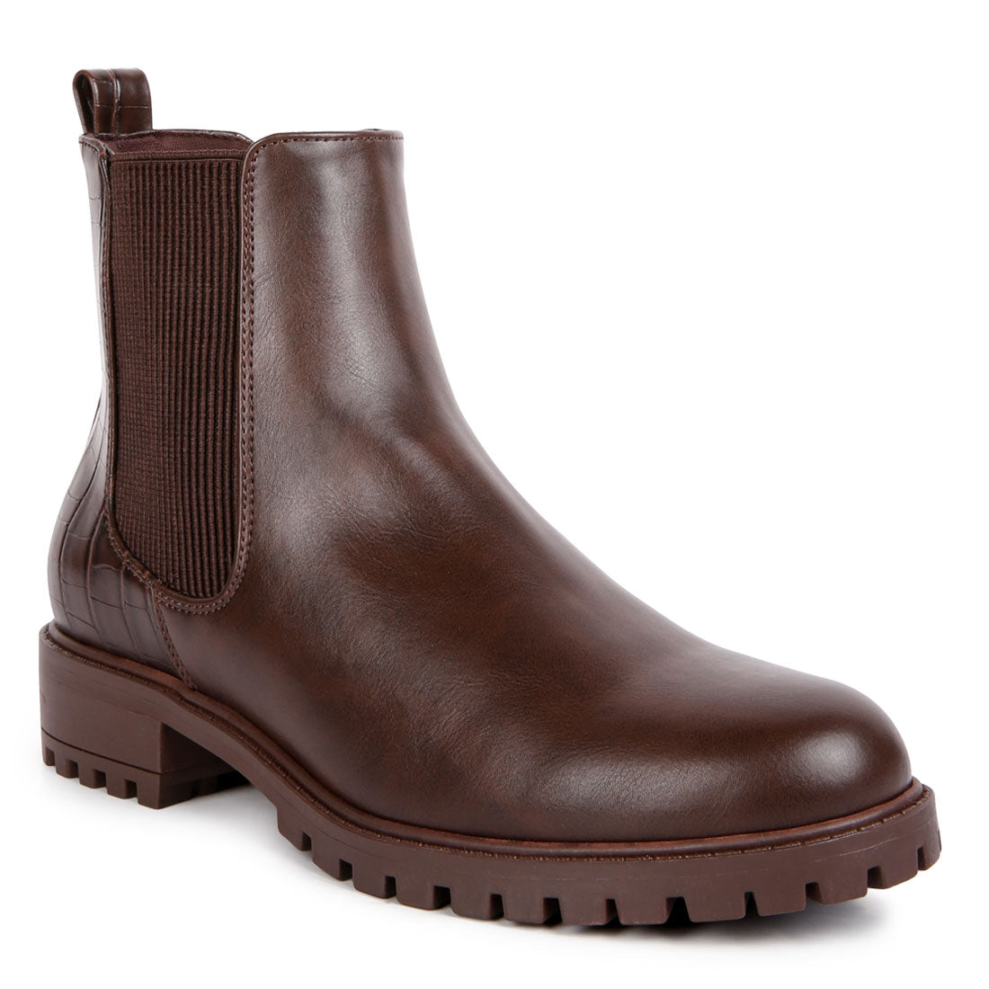 croc chelsea boots#color_brown