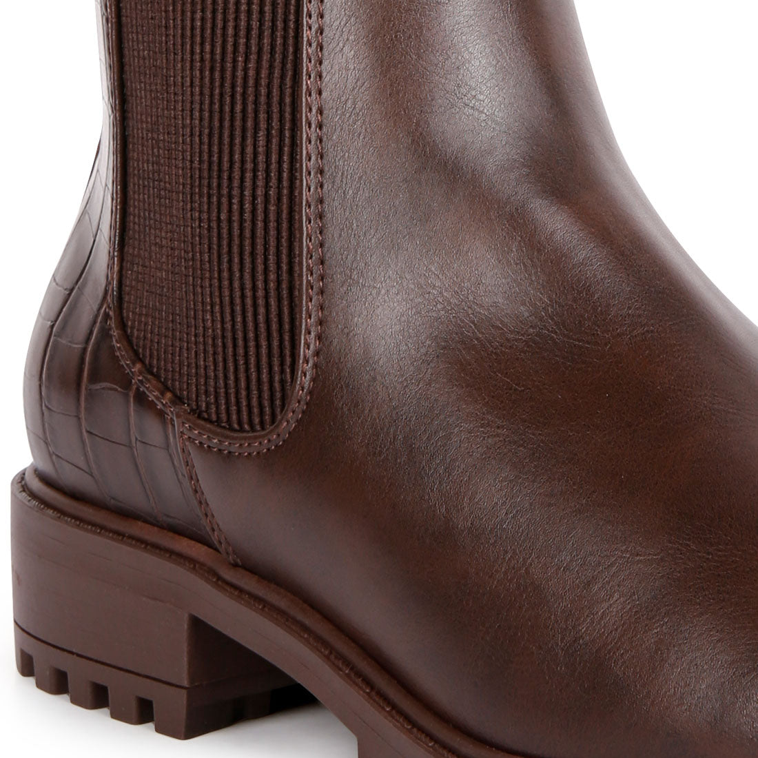 croc chelsea boots#color_brown